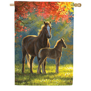 Evergreen Family Time Suede 2-Sided House Flag