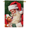 Santa & Olive Double Sided Suede House Flag