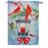 Cardinal Lantern Double Sided Suede House Flag