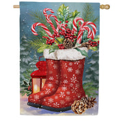 Evergreen Winter Boots Suede House Flag
