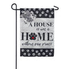 Evergreen Paw Prints Burlap Garden Flag
