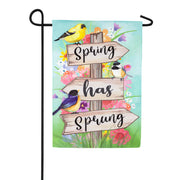 Evergreen Burlap Garden Flag - Spring Sign