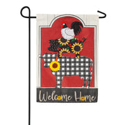 Evergreen Burlap Garden Flag - Farm Friends