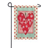 Evergreen Vintage Valentine Burlap Garden Flag