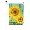 Hello Sunshine Burlap Garden Flag