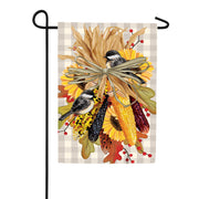 Ornamental Corn Burlap Garden Flag