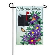 Evergreen Home Clematis Mailbox Burlap Garden Flag