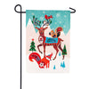 Evergreen Linen Garden Flag - Woodland Creatures