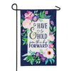 Evergreen To Have and to Hold Linen Garden Flag