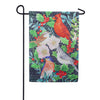 Evergreen Winter Bird Friends Lustre Garden Flag