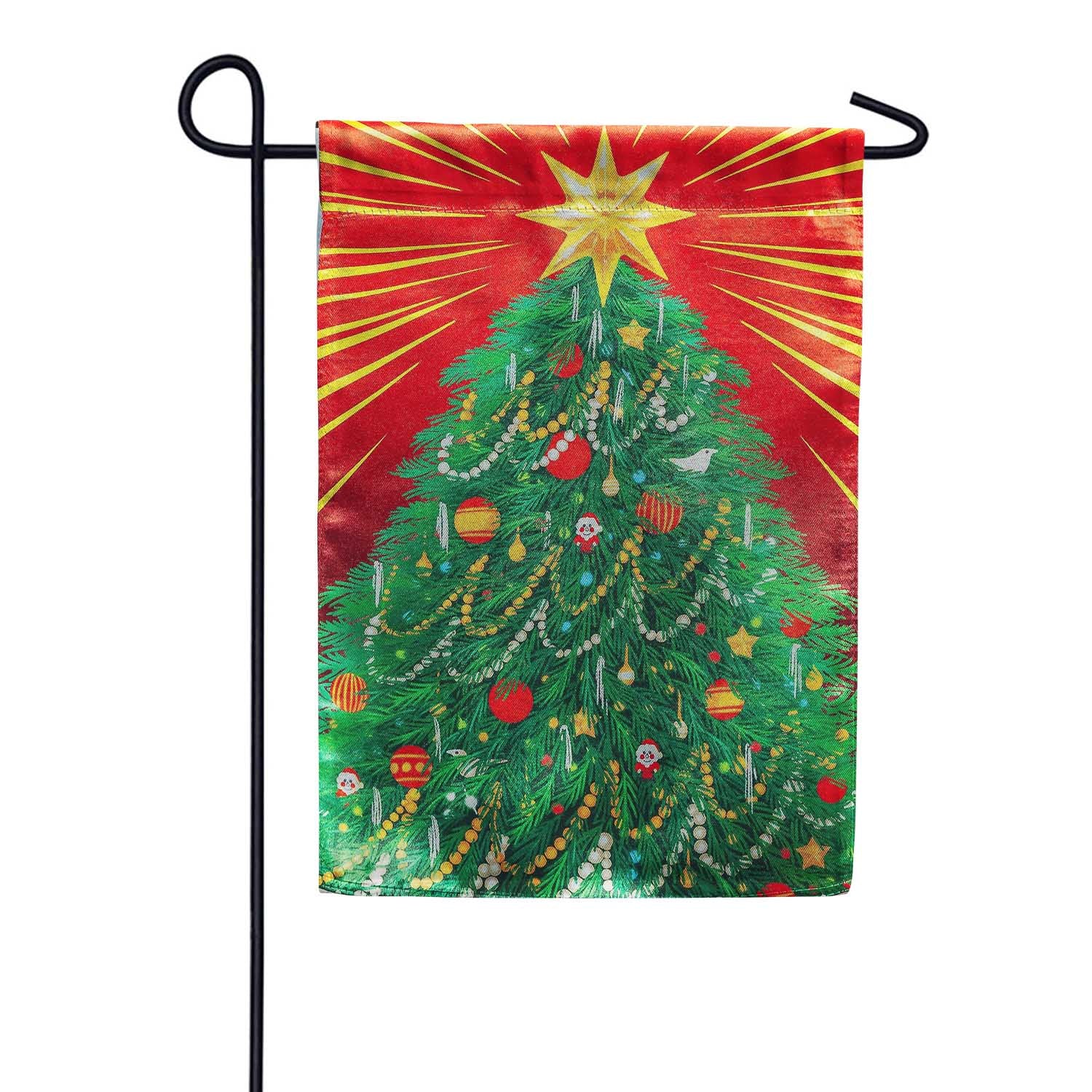 Evergreen Classic Christmas Tree Lustre Garden Flag