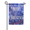 Evergreen Merry Christmas Snowflake Lustre Garden Flag