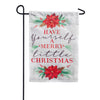 Evergreen Have Yourself a Merry Little Christmas Moire Garden Flag