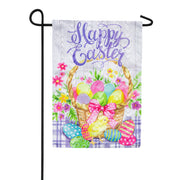 Evergreen Easter Egg Basket Garden Flag