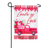 Evergreen Moire Loads of Love Garden Flag