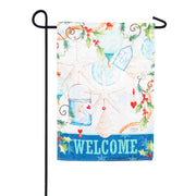 Evergreen Coastal Ornaments Garden Flag