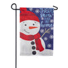 Evergreen There's Snow Place Like Home Suede Garden Flag