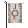 Evergreen Joy Wreath Garden Flag