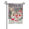 Evergreen Fa La La Suede Garden Flag