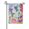 Evergreen Humming Along Suede Garden Flag