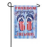 Evergreen Suede Garden Flag - Freedom Flip Flops