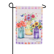 Evergreen Suede Garden Flag - Patchwork Garden