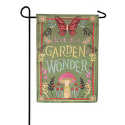 Evergreen Suede 2-Sided Garden Flag - Garden of Wonder