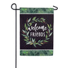 Evergreen Welcome Friends Suede Garden Flag