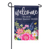 Evergreen Welcome To Our Home Linen Garden Flag
