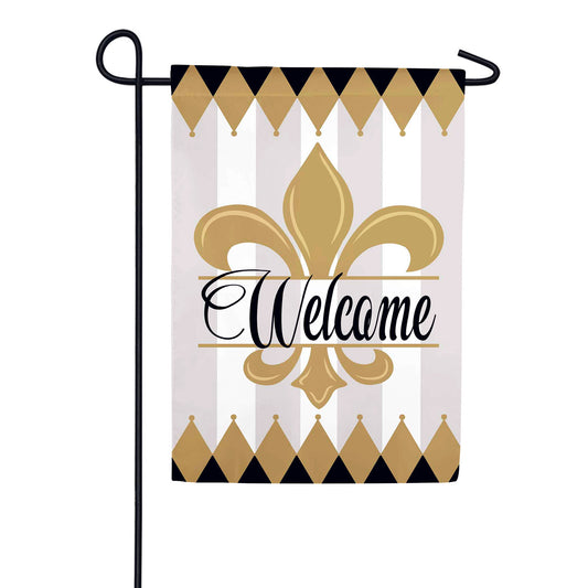 Evergreen Beautiful Home Suede Garden Flag
