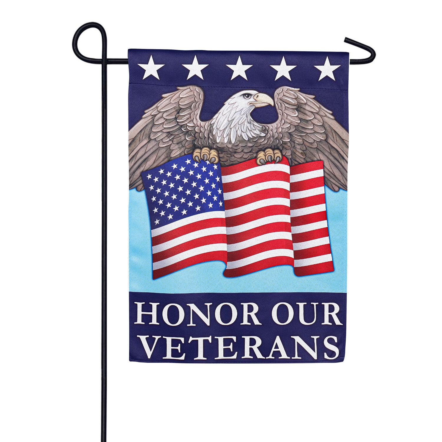 Evergreen Honor Our Veterans Garden Flag