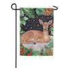 Evergreen Woodland Peace on Earth Deer Garden Flag