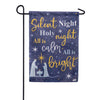 Evergreen Joy to the World Suede Garden Flag