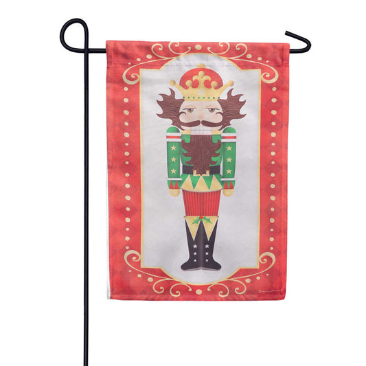 Evergreen Trio Nutcracker House Flag