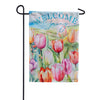 Evergreen Tulip Fields Garden Flag