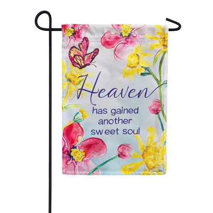 Evergreen Reversible Treasured Memories Suede Garden Flag