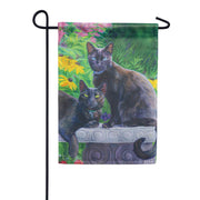 Evergreen Black Beauties Garden Flag