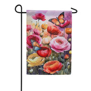 Evergreen Sunset Garden Suede Garden Flag