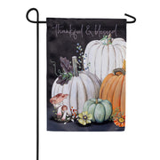 Evergreen Beauty Of Fall Suede Garden Flag