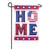 Patriotic Home Double Sided Suede Garden Flag