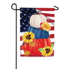 American Pumpkin Stack Double Sided Suede Garden Flag