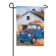 Evergreen Barns & Harvest Suede Garden Flag