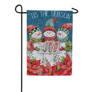 Evergreen Christmas Cheer Snowmen Garden Flag