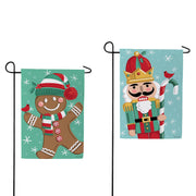 Evergreen Christmas Icons Reversible Garden Flag