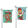 Evergreen Christmas Icons Reversible Suede Garden Flag
