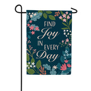 Evergreen Find Joy Garden Flag