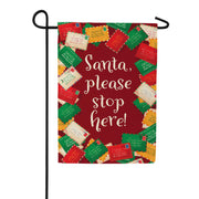 Evergreen Letters To Santa Suede 2-Sided Garden Flag