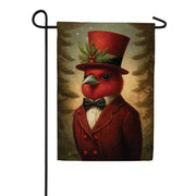 Evergreen Sir Cardinal Suede 2-Sided Garden Flag