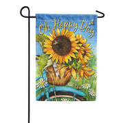Evergreen Happy Day Sunflowers Garden Flag