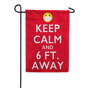 Evergreen Keep Calm Garden Flag